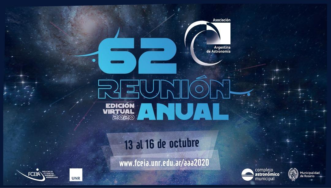 Flyer de la 62ª Reunión anual de la Asociación Argentina de Astronomía