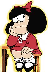 Mafalda intrigada