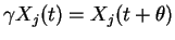 $ \gamma X_j(t) = X_j(t+\theta)$